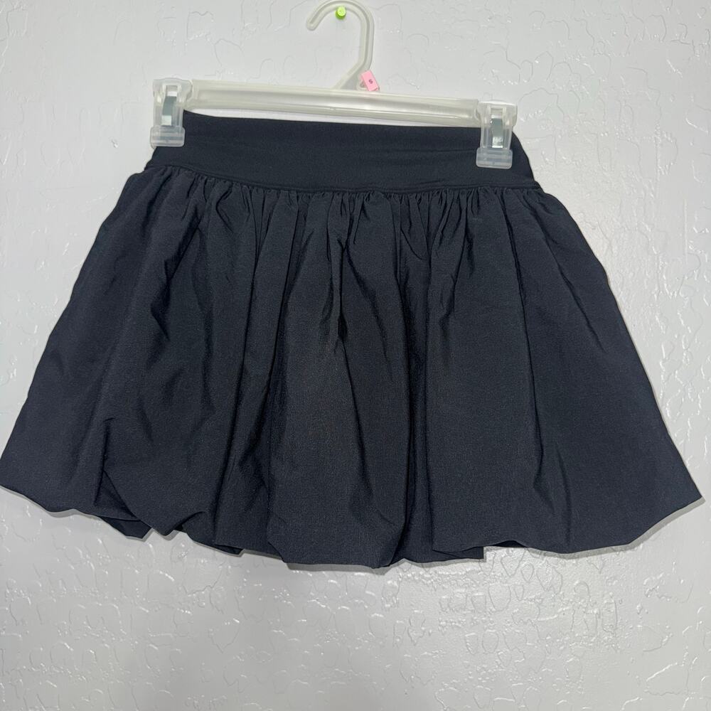 YPB motionTEK Bubble Hem Mini Skort, Black, XXS